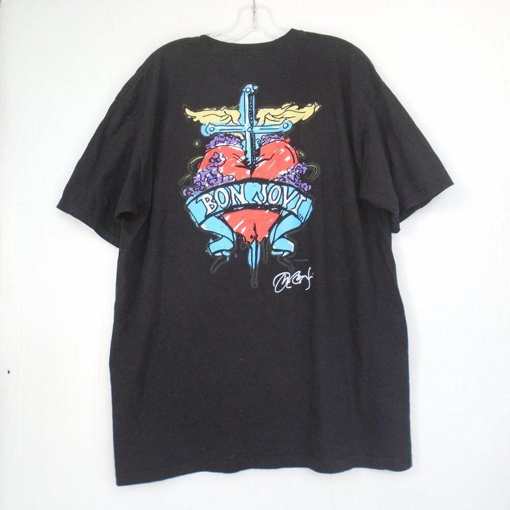 Bon Jovi Series Sig. 26 Seminole Hard Rock Hotel 2008 Tour Mens Size XL Black
